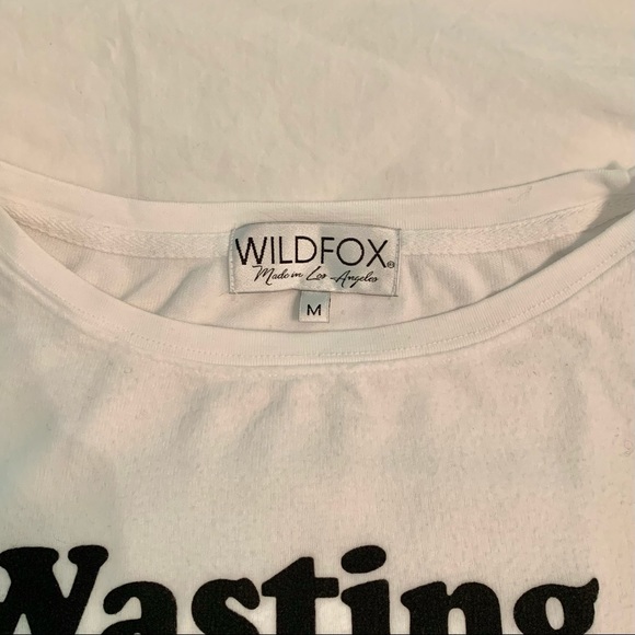 Wildfox Wasting My Time Wisely Baggy Beach Jumper - Picture 4 of 4